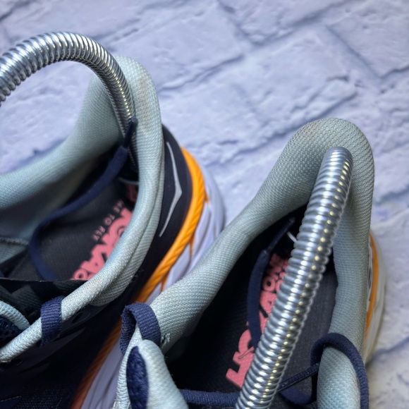 Hoka Clifton 7 Running Shoes Sneakers Womens Size 8 Blue Walking Running - Picture 14 of 16